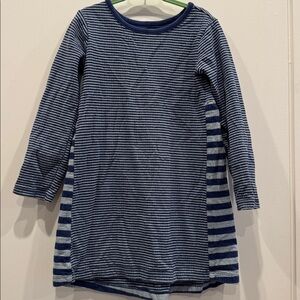Tea Collection Navy and White Striped Dress